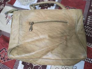 Stylish Tan Textured Handbag