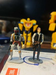 4 starwars mini figs from year 1997 official