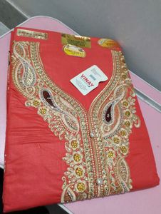 Stunning Embroidered Kurta Material