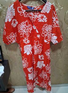 Vibrant Floral Print Maxi Dress