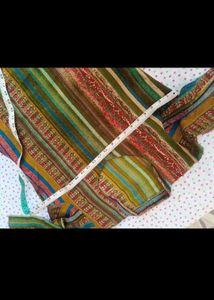 Bohemian Striped Kurta Set