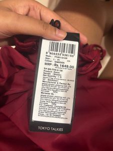 Burgundy Mini Dress