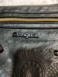 vintage Desigual Black Studded hobo Bag