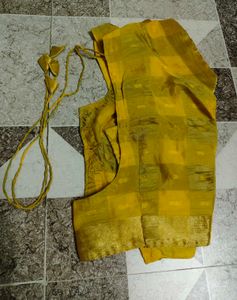Vibrant Yellow Saree with Embellishments