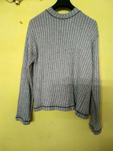 Ribbed Mock Neck Long Sleeve Top