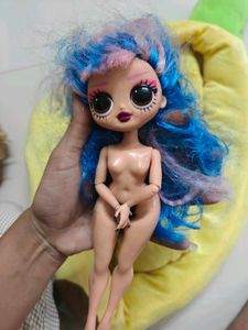 Unique Doll with Blue &amp; Pink Hair