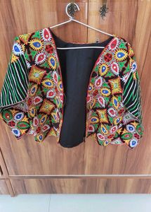 Embroidered Ethnic Jacket Vest