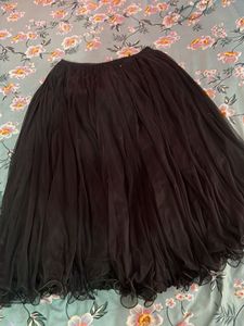Black Tulle Maxi Skirt