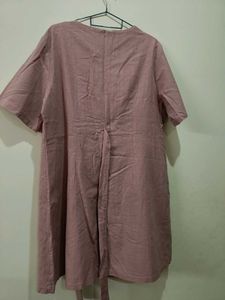 One side Tie detail dress