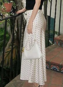 Polka Dot Midi Skirt