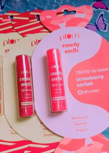 Set Of 2 Plum Candy Melts Tinted Lip Balm