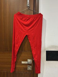Vibrant Red Comfortable Leggings