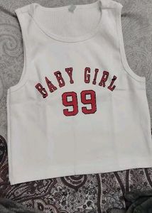 Baby Girl Graphic Crop Top