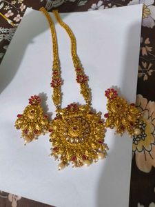 Traditional Gold Plated Necklace Set