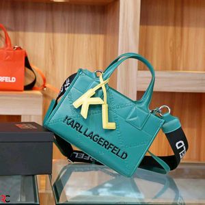 KARL LAGERFELD* *KSQUARE EMBOSSED SMALL TOTE BAG*