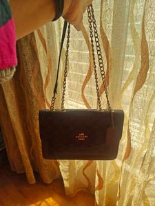 Coach Signature Brown Crossbody Bag