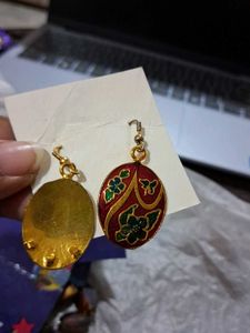 Floral Enamel Earrings