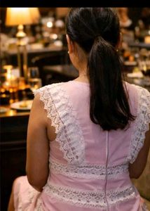Chic Pink Lace Mini Dress
