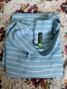 Striped Light Blue Top