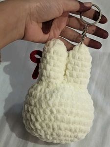 Handmade Miffy Plush Keychain withpremium yarn