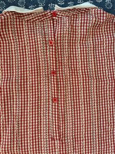 Red Gingham Top