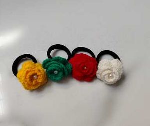 Handmade Crochet Flower Hair rubbers
