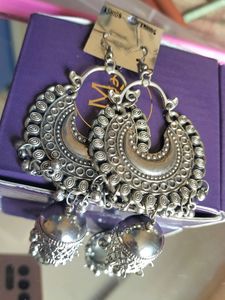 Earings Oxidised Jhumka