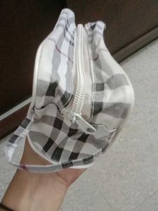 Checkered Pouch Bag