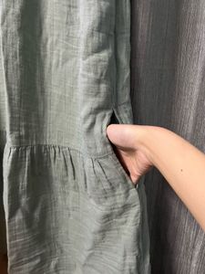 Sea Green Tiered Summer Dress