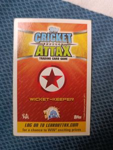 MS Dhoni Cricket Attax Star card