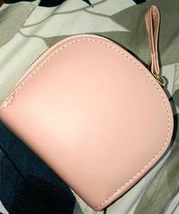 Cute Pink Floral Wallet with Wrist Strap