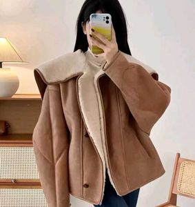 Women's Brown Faux Shearling Winter Jacket – Like