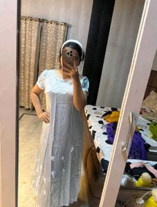 Chic Light Blue Midi Dress