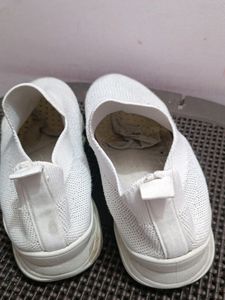 White Sparkle Shoes For Girls