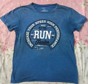 Men's Medium Size Blue T-Shirt