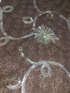 Free Delivery MUSTARD BROWN DOUBLE COLOUR SAREE