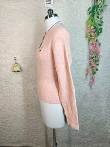 Cute Pink Knit Sweater
