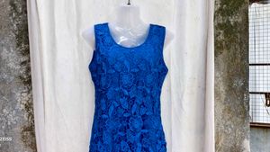 I.. Stunning Royal Blue Lace Dress