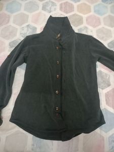 Black Shirt; White Pant And Velvet Type Pan