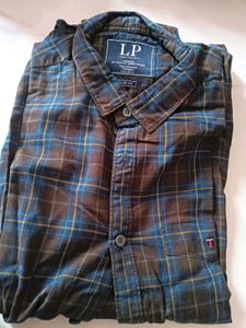 Louis Philippe Checked Slim Fit Shirt(new)