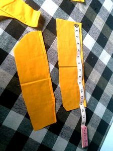 Yellow  cotton Blouse unfinished