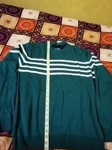 Men's Green Striped Sweater