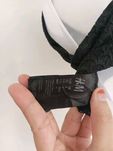 Textured Black Bikini Top