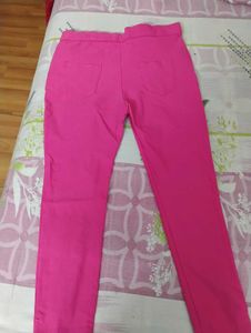 Pink Casual Trousers