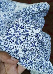 Delicate Blue &amp; White Patterned Panties