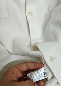 PERSTEP Classic White Short Sleeve Button-Up Shirt