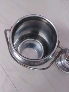 Vintage Stainless Steel Milk Can