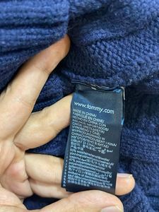 Tommy Hilfiger Navy Blue Cable Knit Sweater