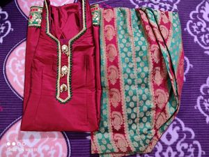 Punjabi salwar suit (Silk)
