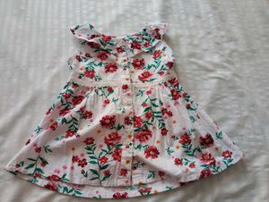 Adorable Floral Print Baby Dress